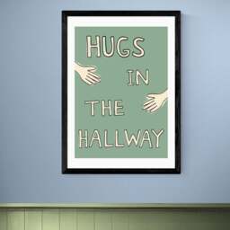 East End Prints Hugs in the Hallway Print - thumbnail 1
