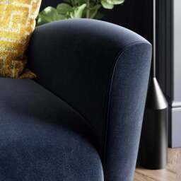 Sven Modern Velvet Wing Chair - thumbnail 3