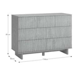 Inga 7 Drawer Chest, Light Oak - thumbnail 6