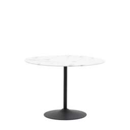 Franca 4 Seater Dining Table, White Marble Effect - thumbnail 5