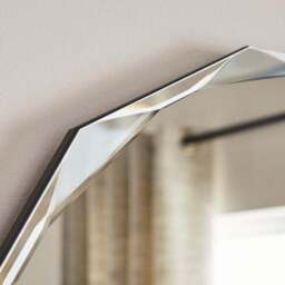 Livia Luxe Bevelled Edge Oval Full Length Wall Mirror - thumbnail 2