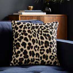 Animal Print Tapestry Natural Cushion Cover - thumbnail 1