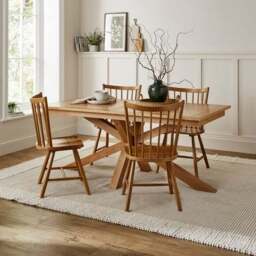 Loxwood Dining Chair, Solid Oak - thumbnail 2
