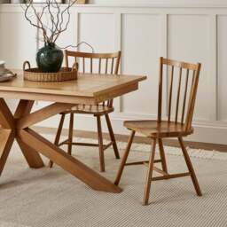 Loxwood Dining Chair, Solid Oak - thumbnail 1