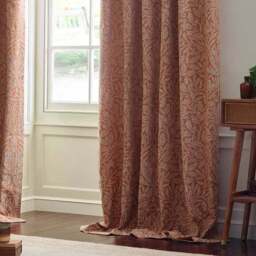 Morris & Co. Acorn Tonal Jacquard Pencil Pleat Curtains - thumbnail 3