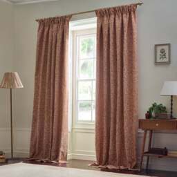 Morris & Co. Acorn Tonal Jacquard Pencil Pleat Curtains - thumbnail 1