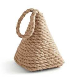 Triangular Jute Doorstop - thumbnail 3
