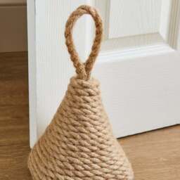Triangular Jute Doorstop - thumbnail 2