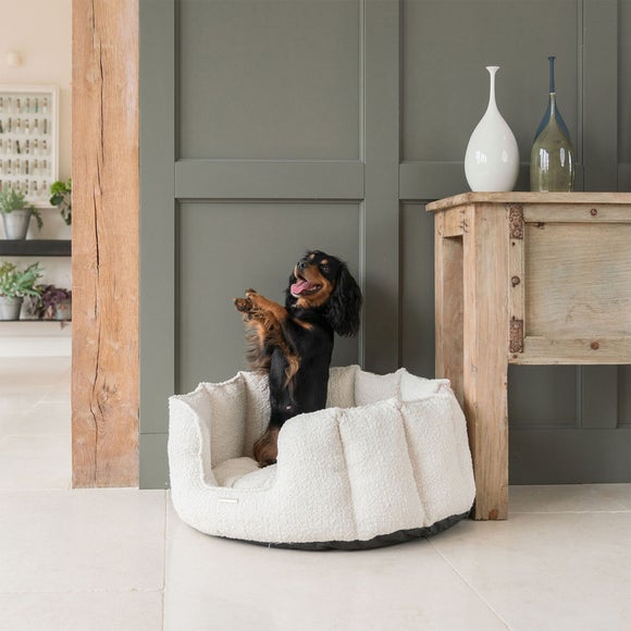 Lords and Labradors Boucle High Wall Dog Bed - image 1