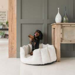 Lords and Labradors Boucle High Wall Dog Bed - thumbnail 1