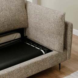 Ruby Chunky Chenille 2 Seater Sofa Bed - thumbnail 3