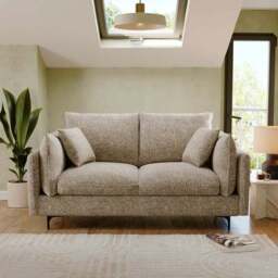 Ruby Chunky Chenille 2 Seater Sofa Bed - thumbnail 2