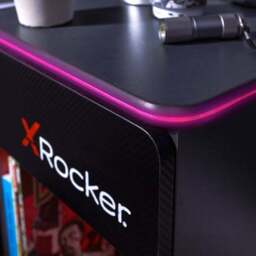 X Rocker Carbon Tek Bedside Table with Wireless Charging and Neo Fibre LED - thumbnail 5