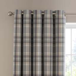 Belhaven Check Eyelet Curtains - thumbnail 1
