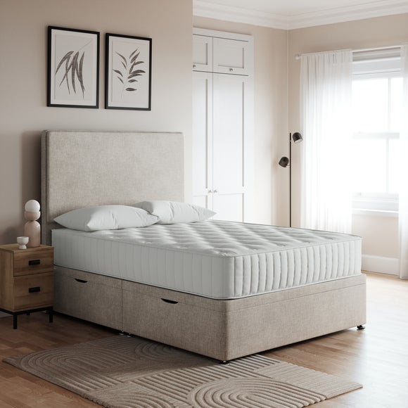 Everyday Side Opening Ottoman Bed Frame, Woven Fabric - image 1