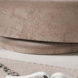Elena Luxe Chenille Scalloped Swivel Chair - thumbnail 4