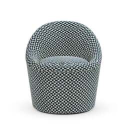 Dion Geo Checkerboard Storage Swivel Chair - thumbnail 6
