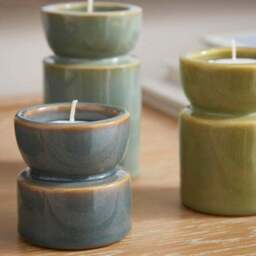 Set of 3 Taper Tealight Candle Holders - thumbnail 4