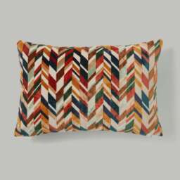 Cut Velvet Rectangle Cushion - thumbnail 2
