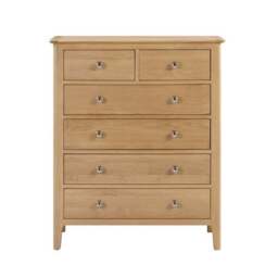 Cotswold 6 Drawer Chest, Oak - thumbnail 2
