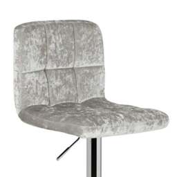 Jasmine Adjustable Height Swivel Bar Stool, Velvet - thumbnail 6