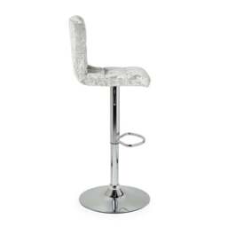 Jasmine Adjustable Height Swivel Bar Stool, Velvet - thumbnail 3