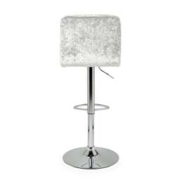 Jasmine Adjustable Height Swivel Bar Stool, Velvet - thumbnail 5