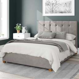 Hepburn Plush Velvet Ottoman Bed Frame - thumbnail 1