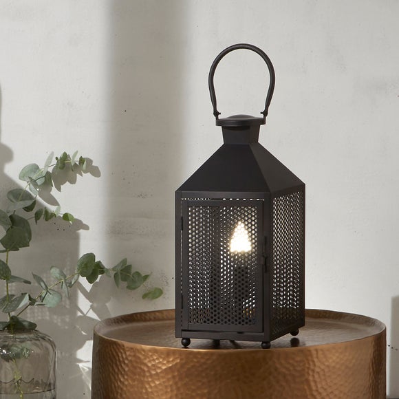 Folkstone Metal Punched Lantern Table Lamp - image 1
