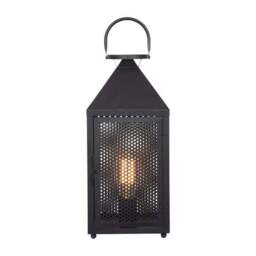 Folkstone Metal Punched Lantern Table Lamp - thumbnail 2