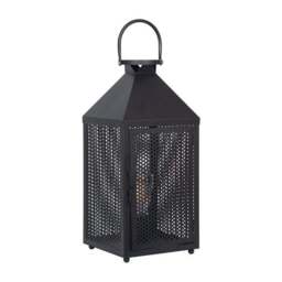 Folkstone Metal Punched Lantern Table Lamp - thumbnail 4