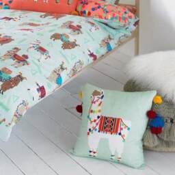 little furn. Llamarama Duvet Cover & Pillowcase Set - thumbnail 3