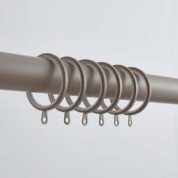 Pack of 6 Flat Lined Curtain Rings - thumbnail 1
