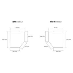 Sudbury 3 Piece Mirrored Corner Wardrobe Set - thumbnail 2