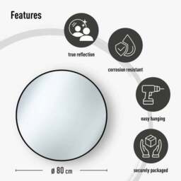 Nielsen Jaron Round Wall Mirror - thumbnail 3