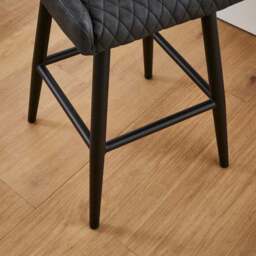 Montreal Counter Height Bar Stool, Faux Leather - thumbnail 4