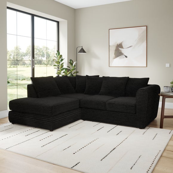 Blake Horizontal Jumbo Cord Corner Chaise Sofa - image 1