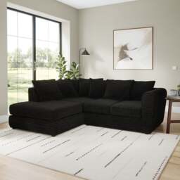 Blake Horizontal Jumbo Cord Corner Chaise Sofa - thumbnail 1
