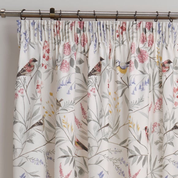 "Caraway Pink Pencil Pleat Curtain 66"" x 72""" - image 1