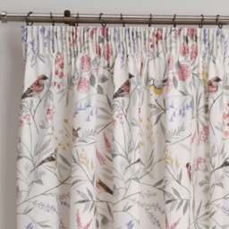 "Caraway Pink Pencil Pleat Curtain 66"" x 72""" - thumbnail 1