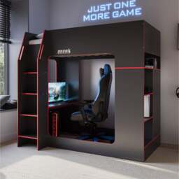 Meridian Gaming High Sleeper Bed Frame - thumbnail 1