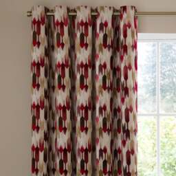 Kelso Cut Velvet Eyelet Curtains - thumbnail 1