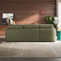 Zoe II Velvet Corner Chaise Sofa - thumbnail 2
