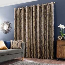 Luxor Metallic Eyelet Curtains - thumbnail 4