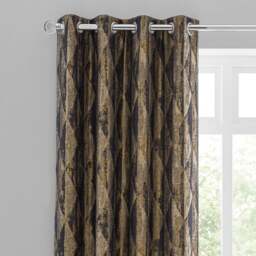 Luxor Metallic Eyelet Curtains - thumbnail 1