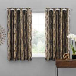 Luxor Metallic Eyelet Curtains - thumbnail 5