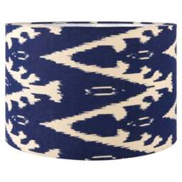 Lars Ikat Patterned Cylinder Lamp Shade - thumbnail 2
