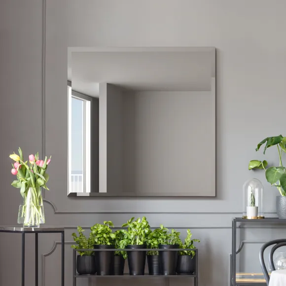Moderni Bevelled Square Wall Mirror - image 1