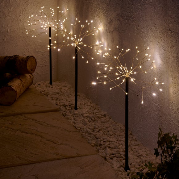 Set of 3 Star Burst Path LED Lights - image 1