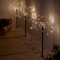 Set of 3 Star Burst Path LED Lights - thumbnail 1